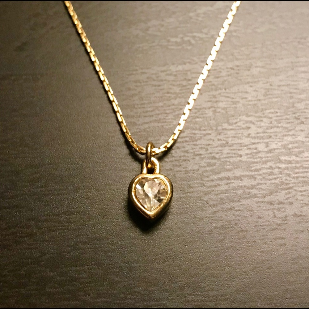 Christian Dior Heart jeweled Necklace.